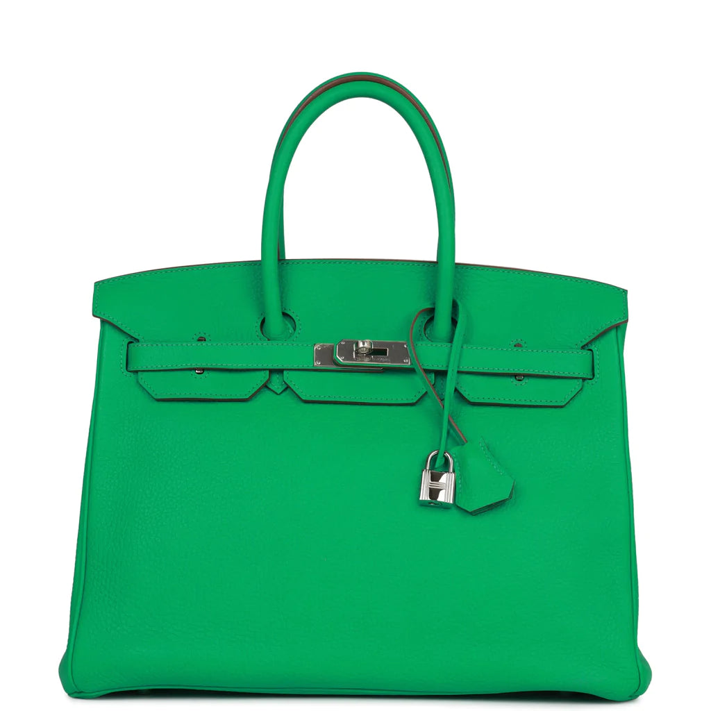 Hermès Birkin 35 Menthe Clemence Palladium Hardware