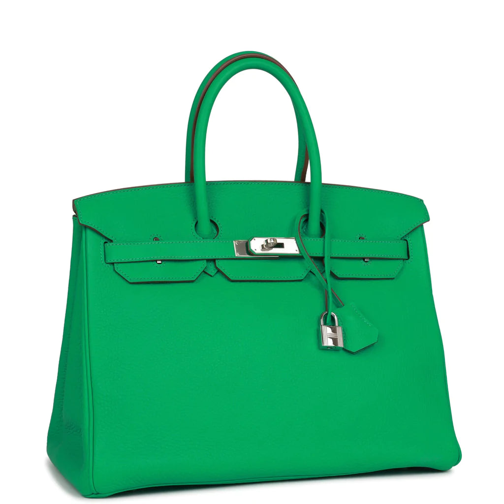 Hermès Birkin 35 Menthe Clemence Palladium Hardware