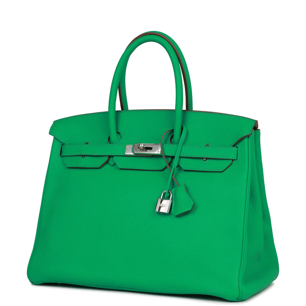 Hermès Birkin 35 Menthe Clemence Palladium Hardware