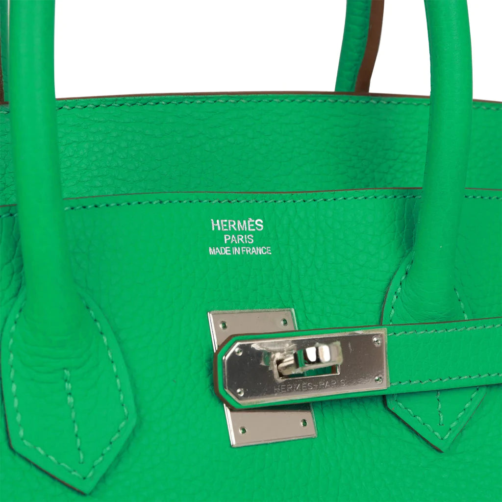 Hermès Birkin 35 Menthe Clemence Palladium Hardware