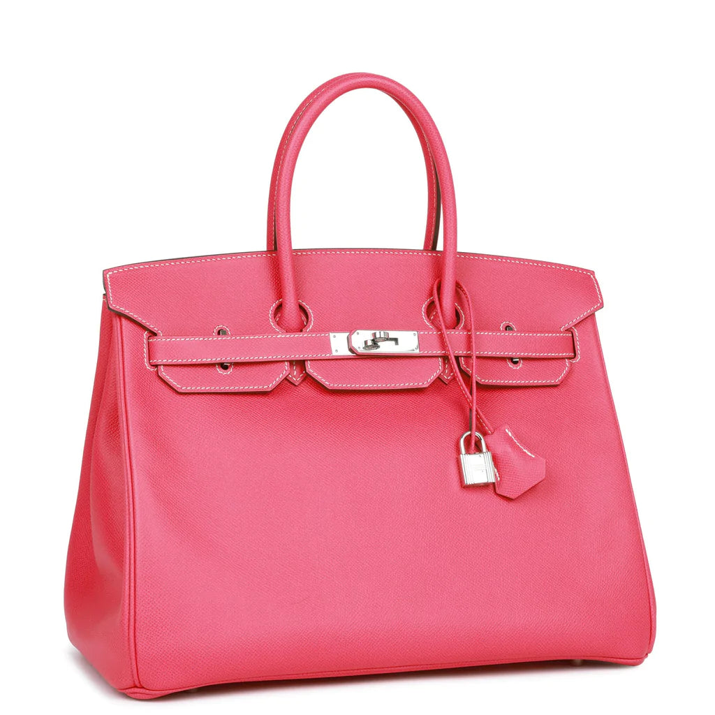 Hermès Birkin 35 Rose Tyrien Epsom Palladium Hardware