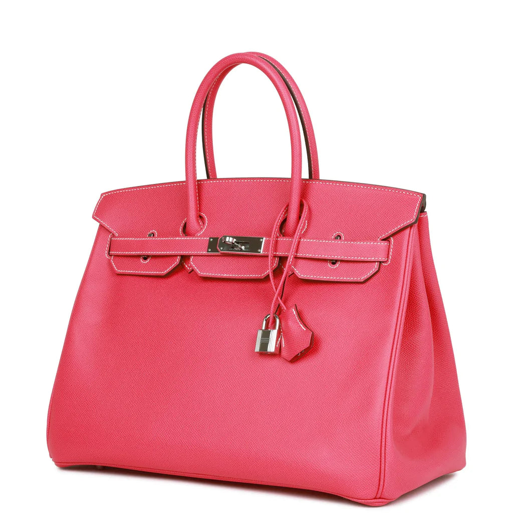 Hermès Birkin 35 Rose Tyrien Epsom Palladium Hardware