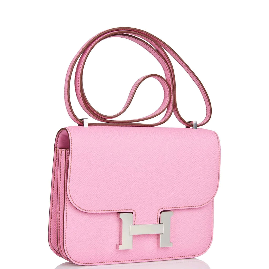 Hermès Constance 18 Bubblegum Epsom Palladium Hardware