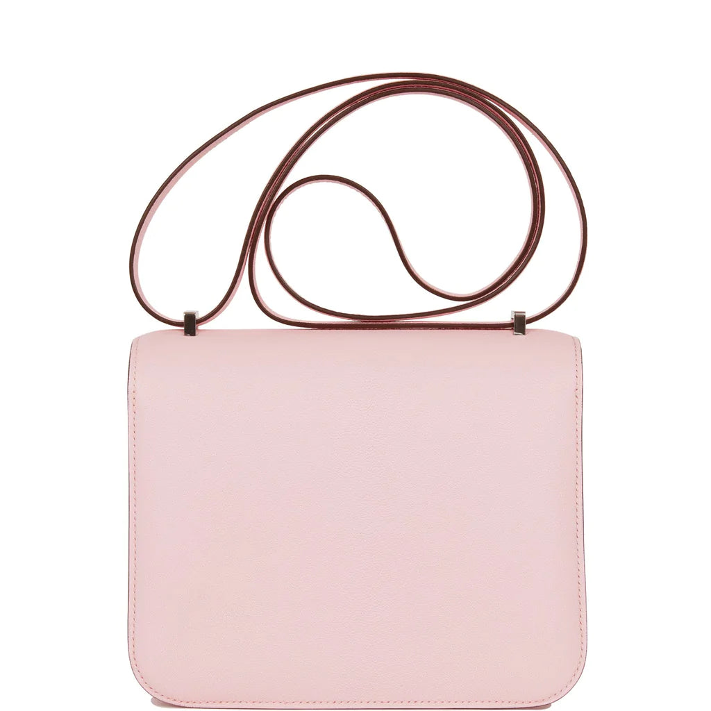 Hermès Constance 18 Rose Sakura Chevre Palladium Hardware