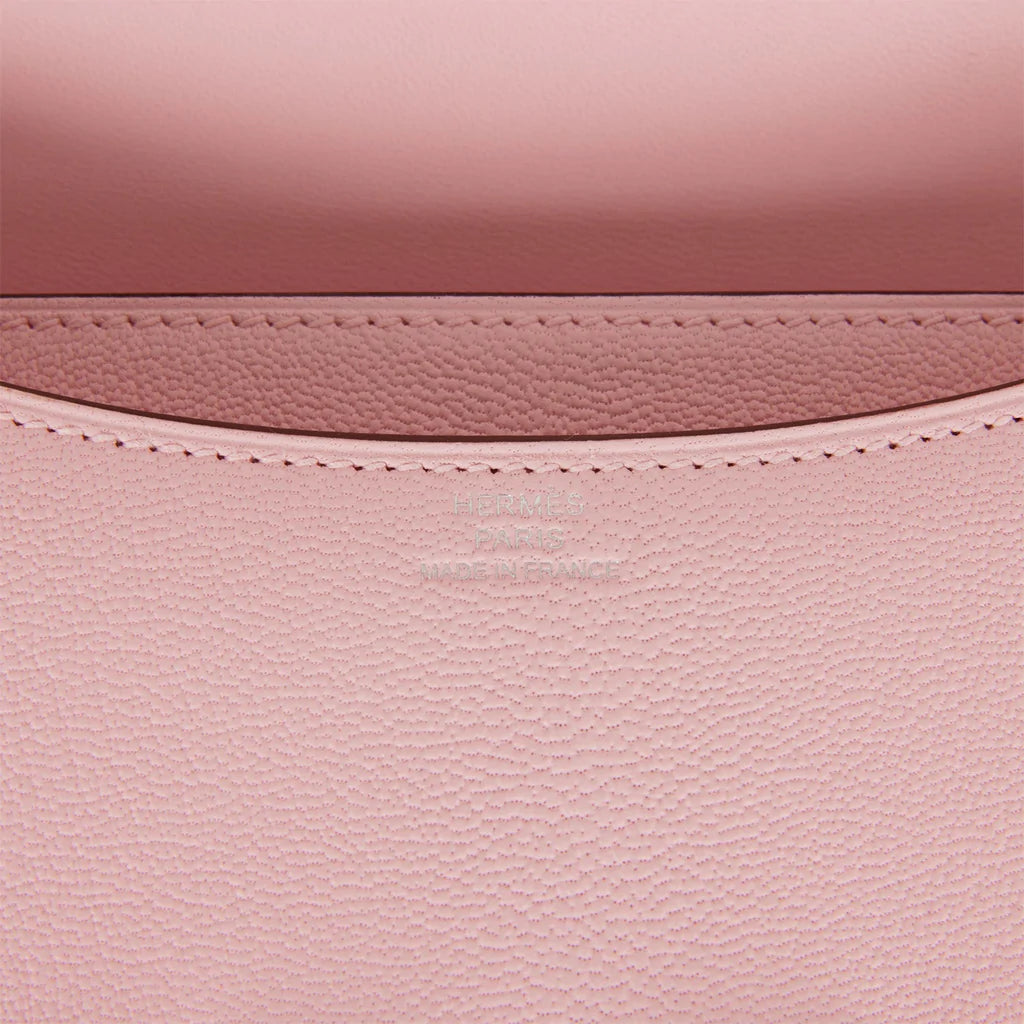 Hermès Constance 18 Rose Sakura Chevre Palladium Hardware