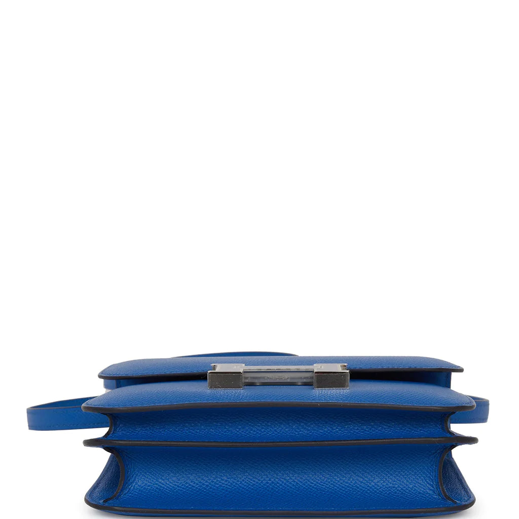 Hermès Constance 18 Bleu France Epsom Palladium Hardware