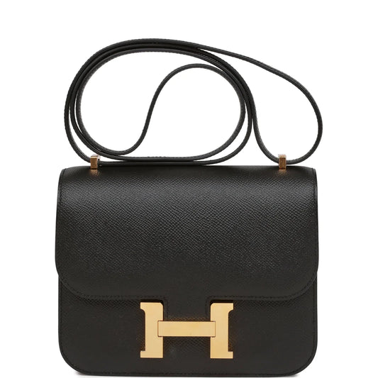 Hermès Constance 18 Black Epsom Gold Hardware