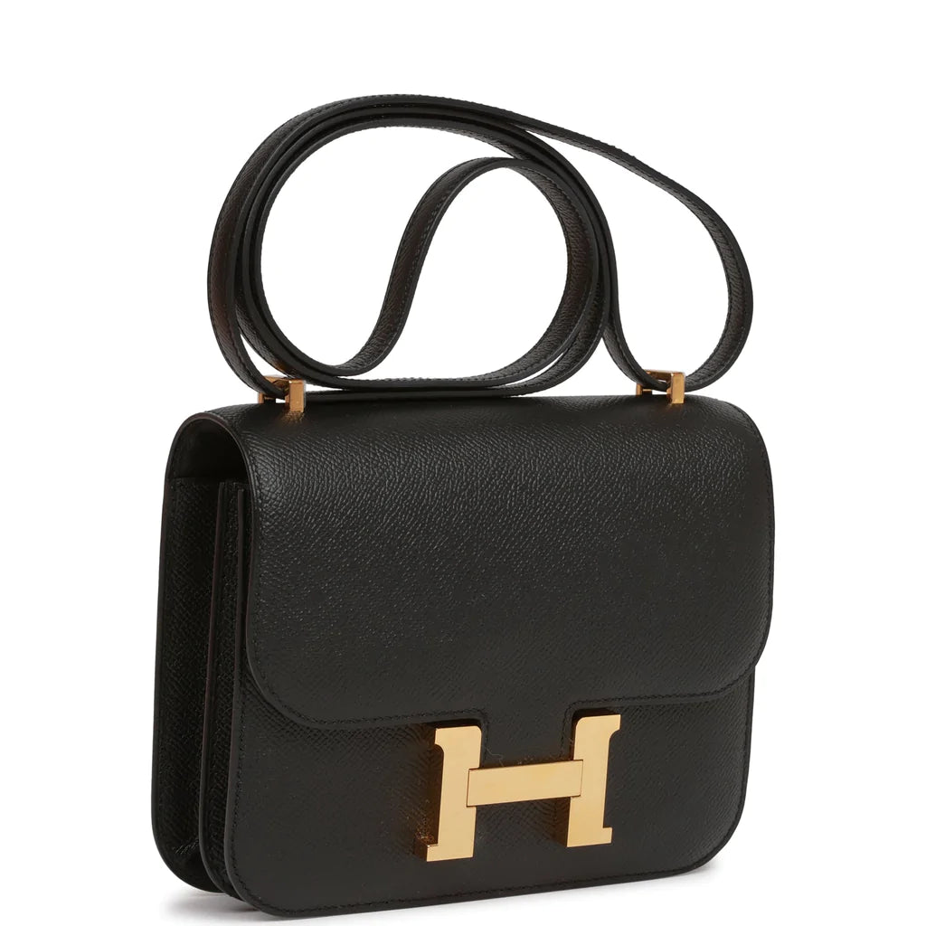 Hermès Constance 18 Black Epsom Gold Hardware