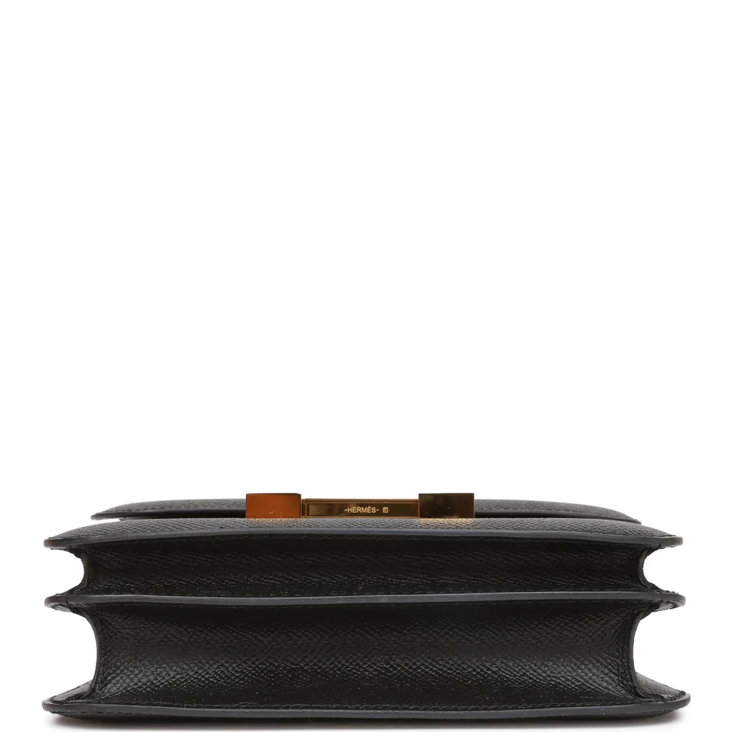 Hermès Constance 18 Black Epsom Gold Hardware