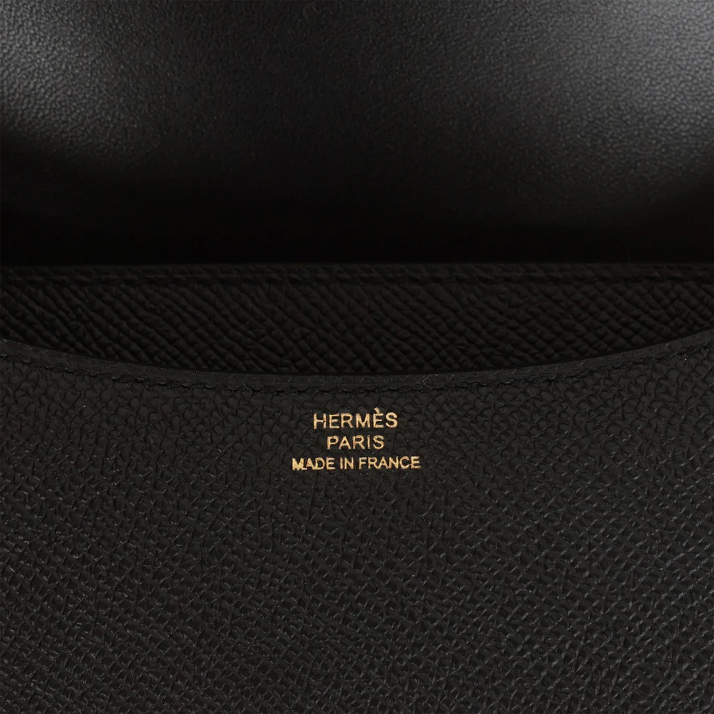 Hermès Constance 18 Black Epsom Rose Gold Hardware