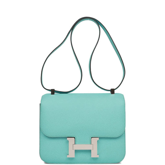 Hermès Constance 24 Bleu Atoll Epsom Palladium Hardware