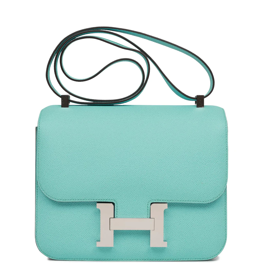 Hermès Constance 24 Bleu Atoll Epsom Palladium Hardware