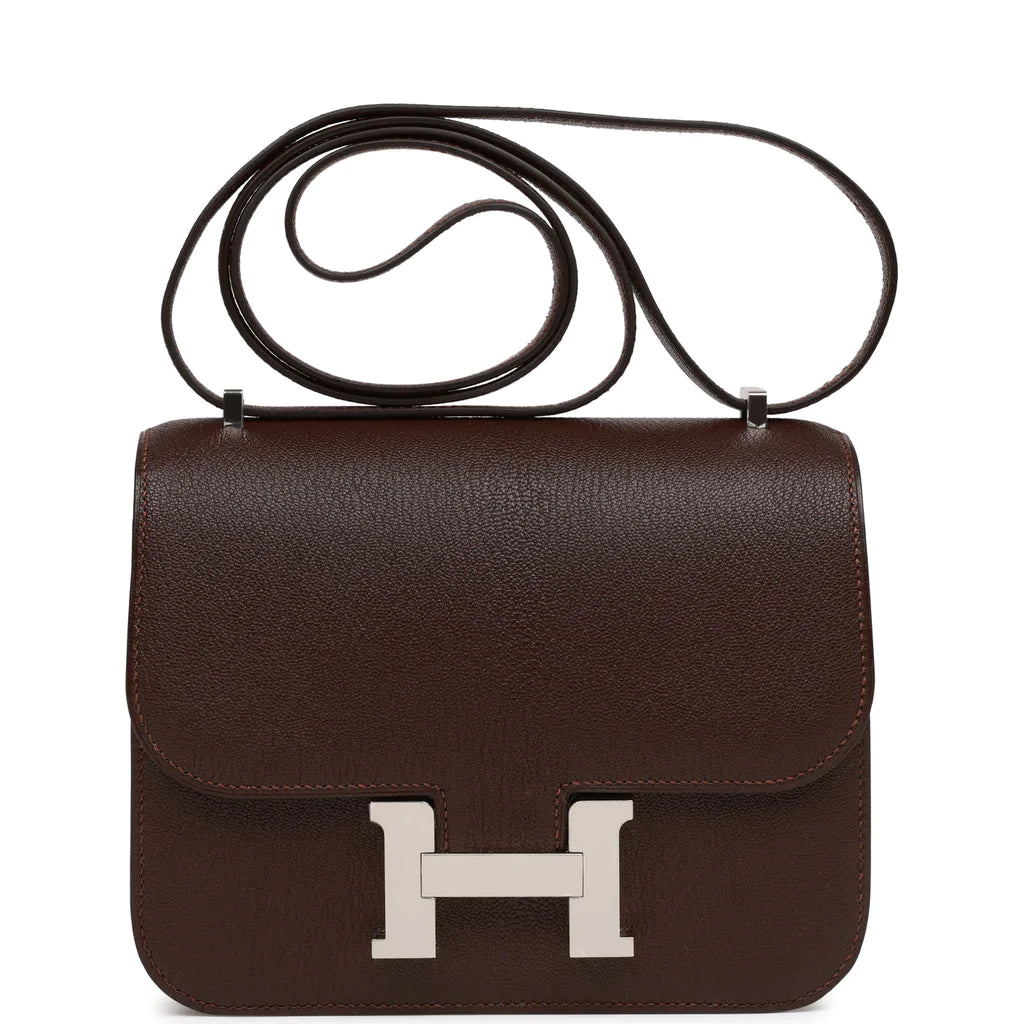 Hermès Constance 18 Havane Verso Chevre Palladium Hardware