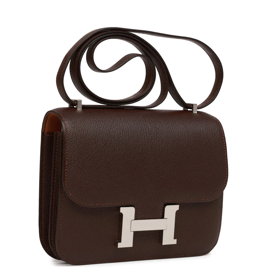 Hermès Constance 18 Havane Verso Chevre Palladium Hardware