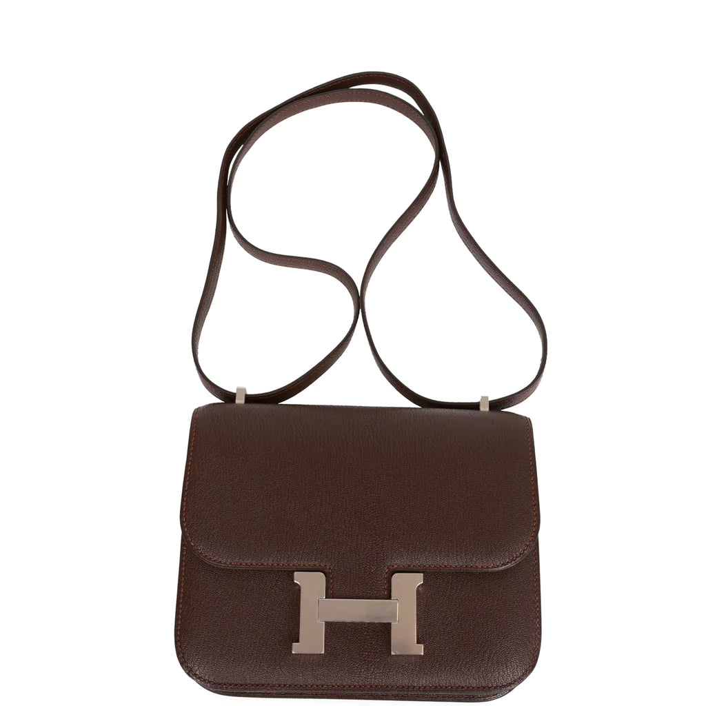 Hermès Constance 18 Havane Verso Chevre Palladium Hardware