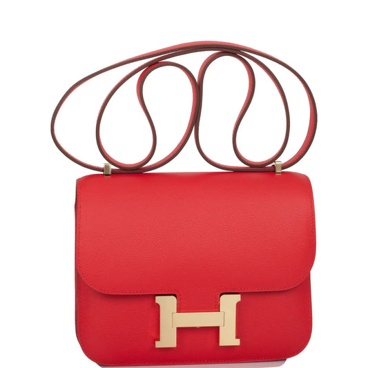 Hermès Constance 18 Rouge de Coeur Verso Evercolor Permabrass Hardware