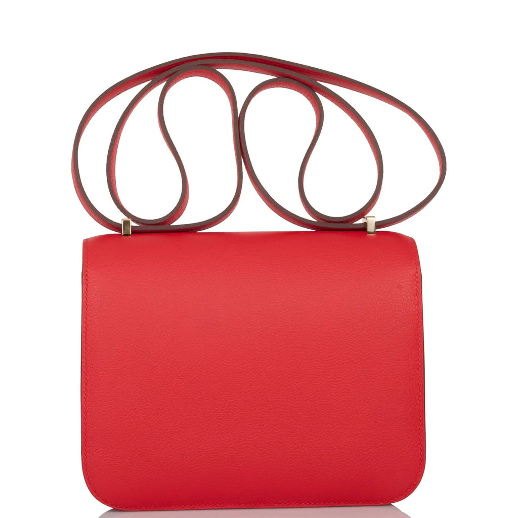 Hermès Constance 18 Rouge de Coeur Verso Evercolor Permabrass Hardware