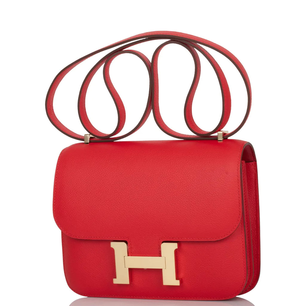 Hermès Constance 18 Rouge de Coeur Verso Evercolor Permabrass Hardware