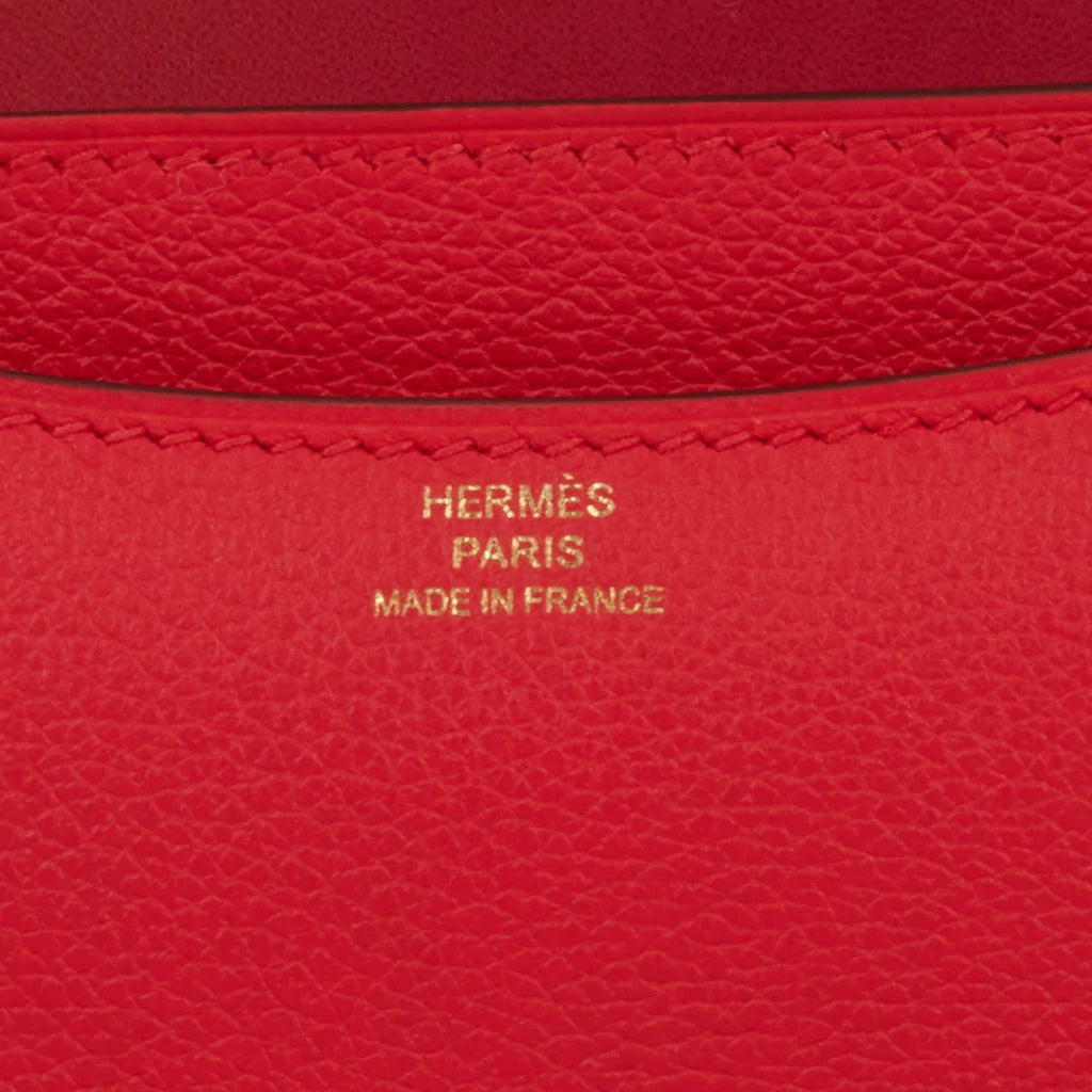 Hermès Constance 18 Rouge de Coeur Verso Evercolor Permabrass Hardware