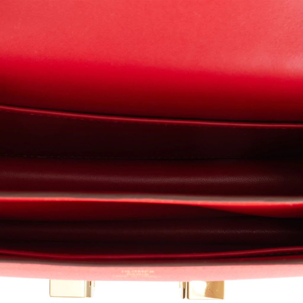 Hermès Constance 18 Rouge de Coeur Verso Evercolor Permabrass Hardware