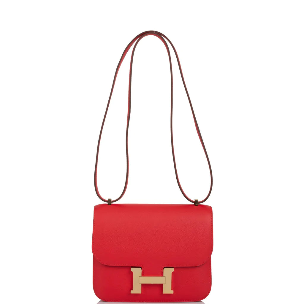 Hermès Constance 18 Rouge de Coeur Verso Evercolor Permabrass Hardware