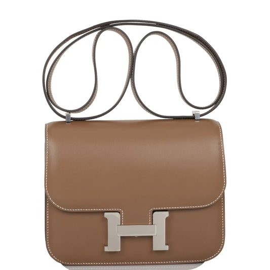 Hermès Constance 18 Etoupe Tadelakt Palladium Hardware