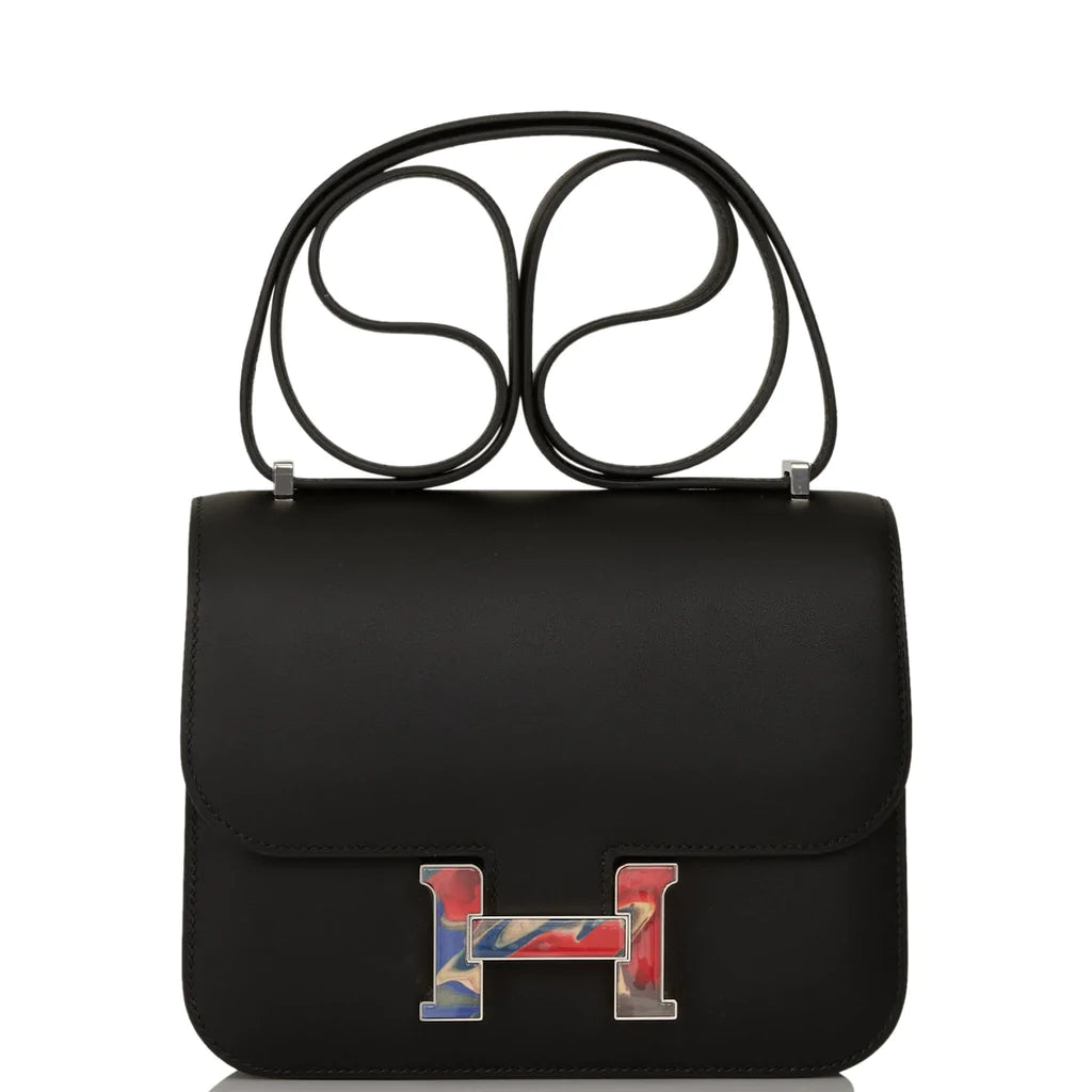 Hermès Marble Constance 18 Black Swift Palladium Hardware