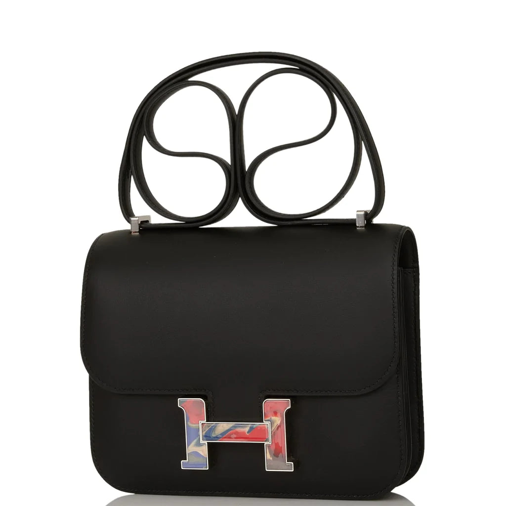 Hermès Marble Constance 18 Black Swift Palladium Hardware