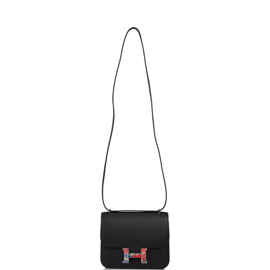 Hermès Marble Constance 18 Black Swift Palladium Hardware