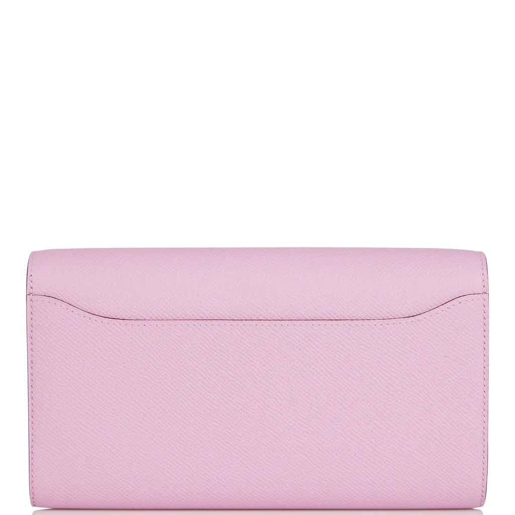 Hermès Constance Wallet To Go Mauve Sylvestre Epsom Palladium Hardware