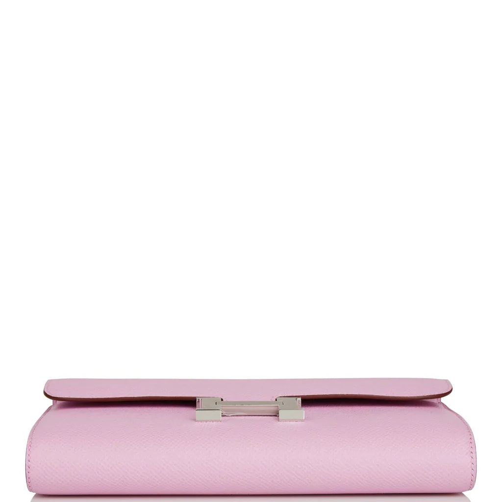 Hermès Constance Wallet To Go Mauve Sylvestre Epsom Palladium Hardware