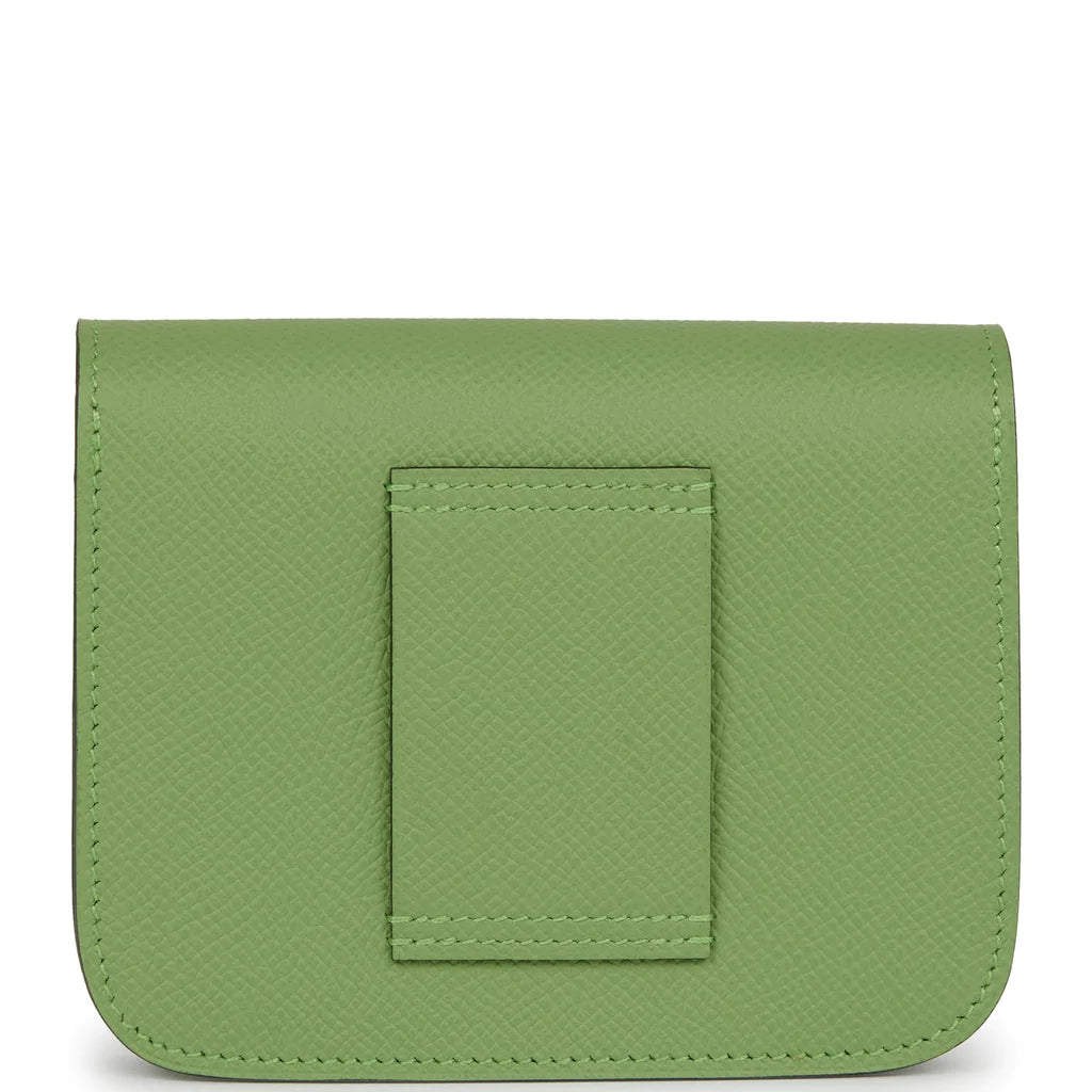 Hermès Constance Slim Wallet Vert Criquet Epsom Palladium Hardware