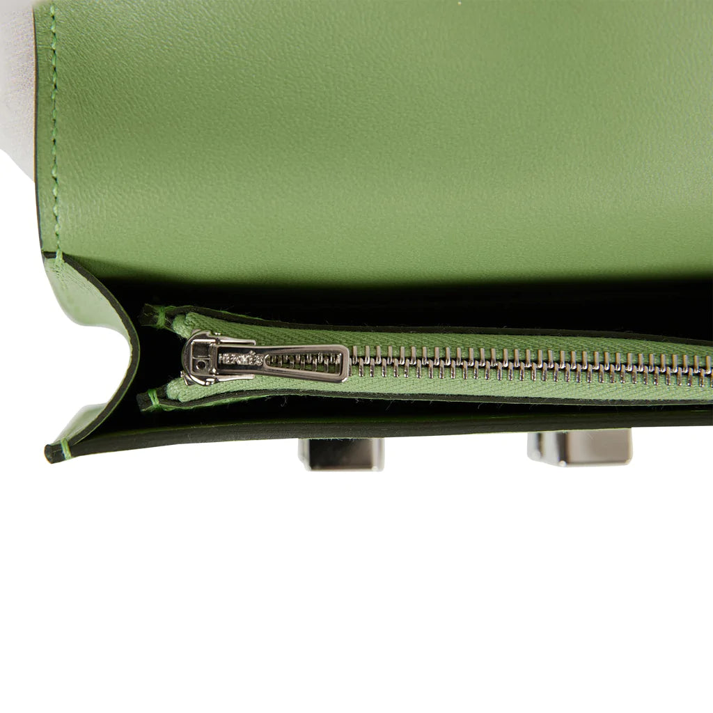 Hermès Constance Slim Wallet Vert Criquet Epsom Palladium Hardware