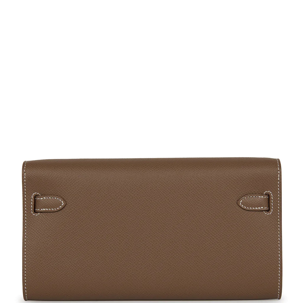 Hermès Kelly Wallet To Go Etoupe Epsom Gold Hardware