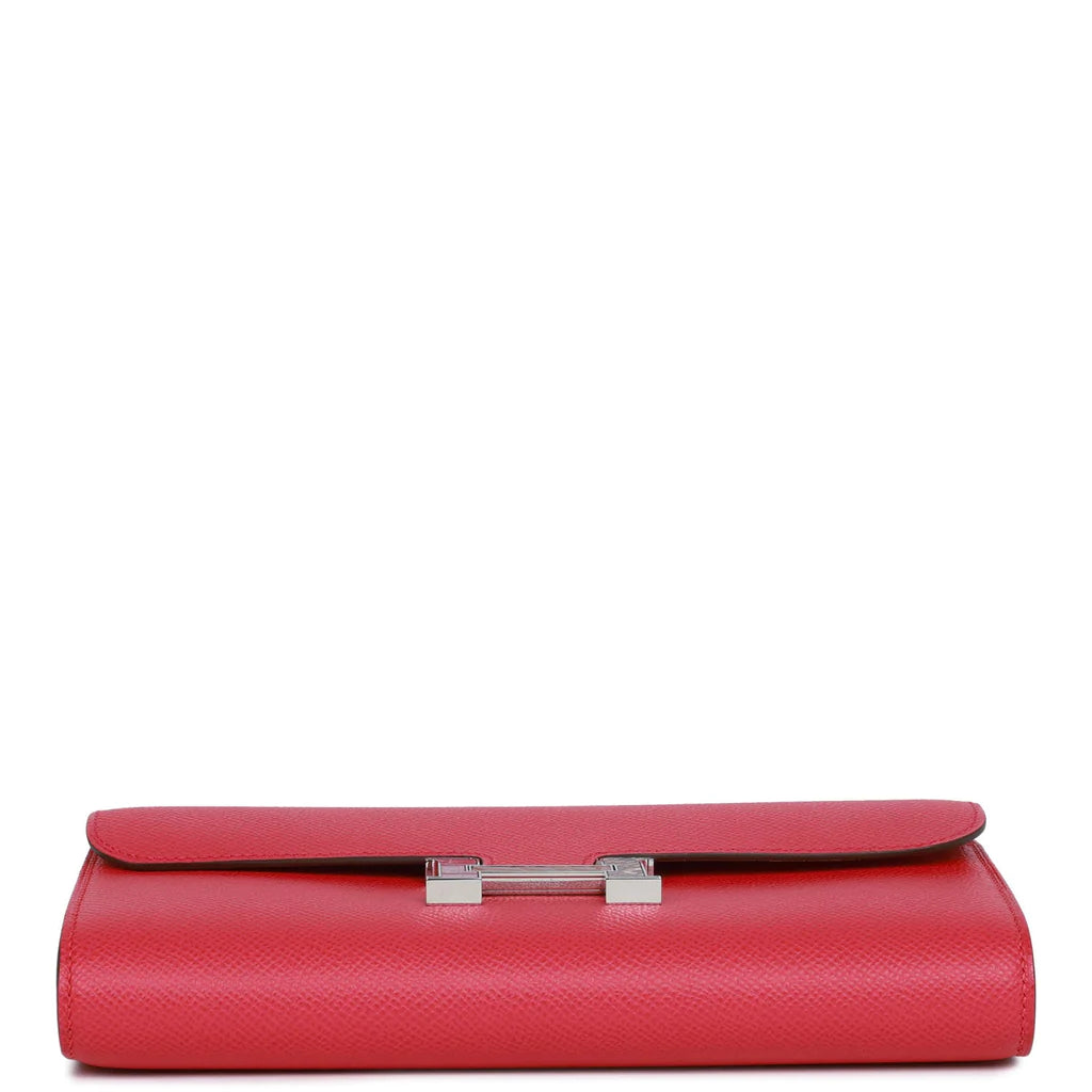 Hermès Constance Wallet To Go Rose Extreme Epsom Palladium Hardware