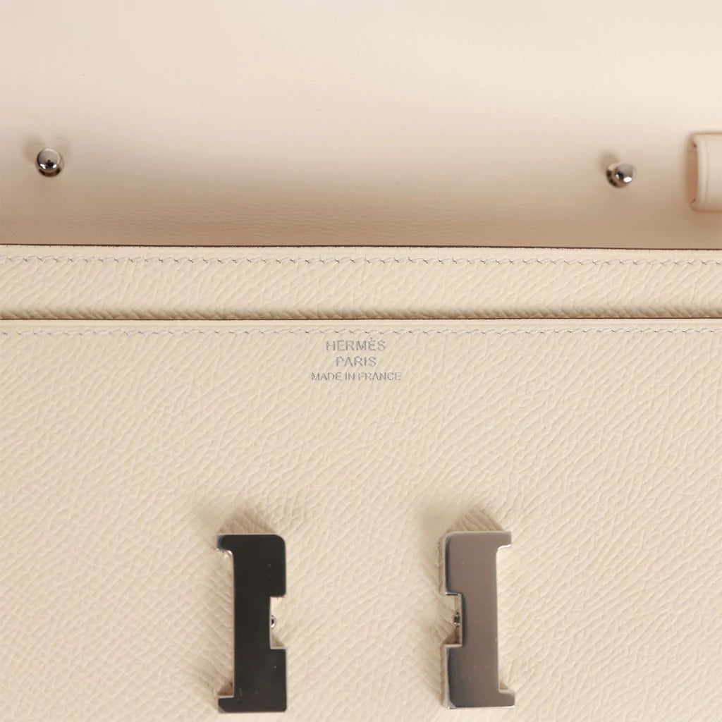 Hermès Constance Wallet To Go Nata Epsom Palladium Hardware