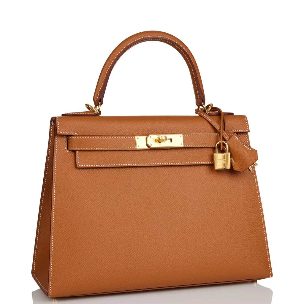 Hermès Kelly Sellier 28 Gold Epsom Gold Hardware