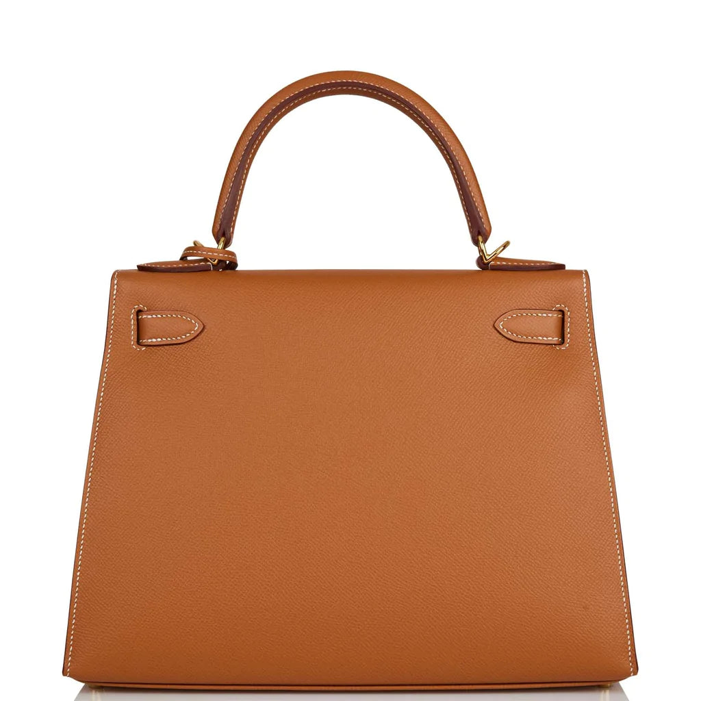 Hermès Kelly Sellier 28 Gold Epsom Gold Hardware