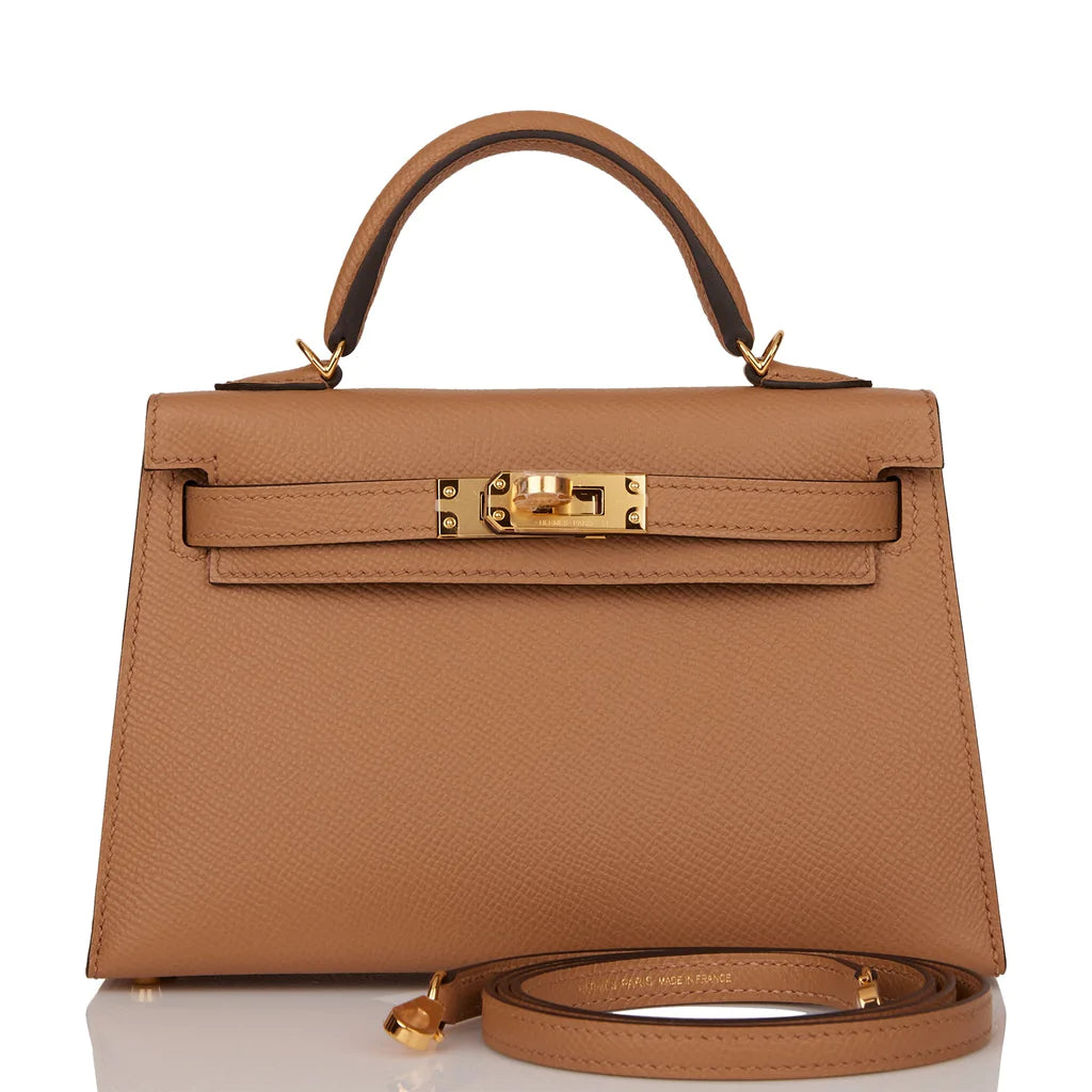 Hermès Kelly Sellier 20 Chai Epsom Gold Hardware