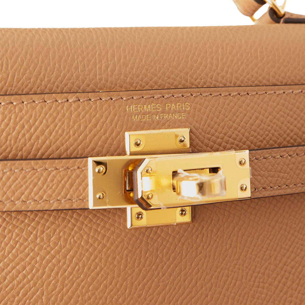 Hermès Kelly Sellier 20 Chai Epsom Gold Hardware