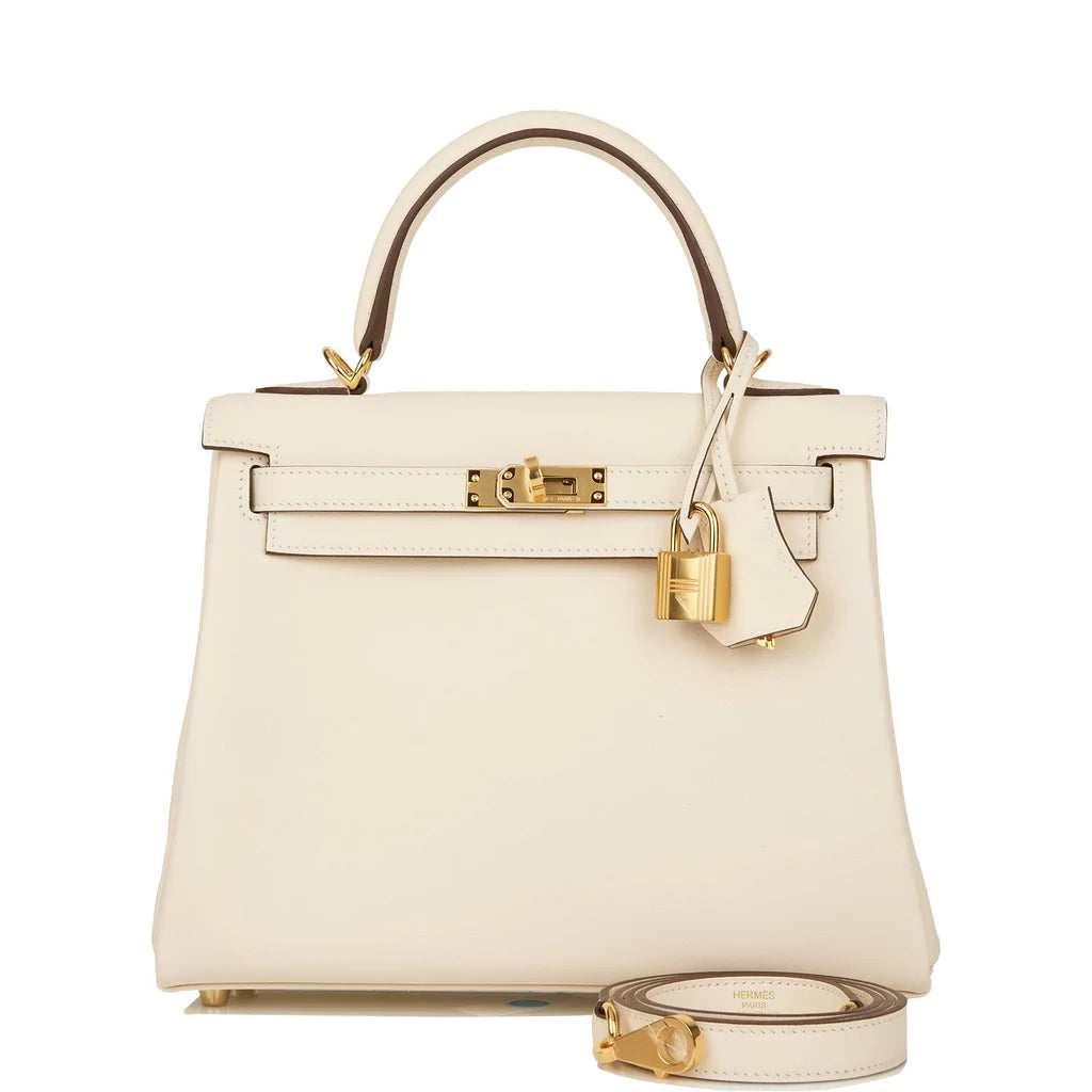 Hermès Kelly Retourne 25 Nata Swift Gold Hardware