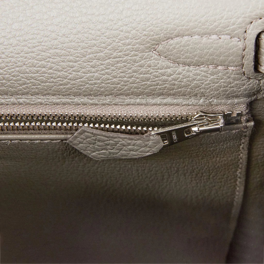 Hermès Kelly Retourne 25 Etain Togo Palladium Hardware