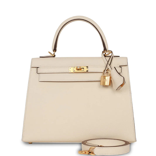 Hermès Kelly Sellier 20 Nata Epsom Gold Hardware