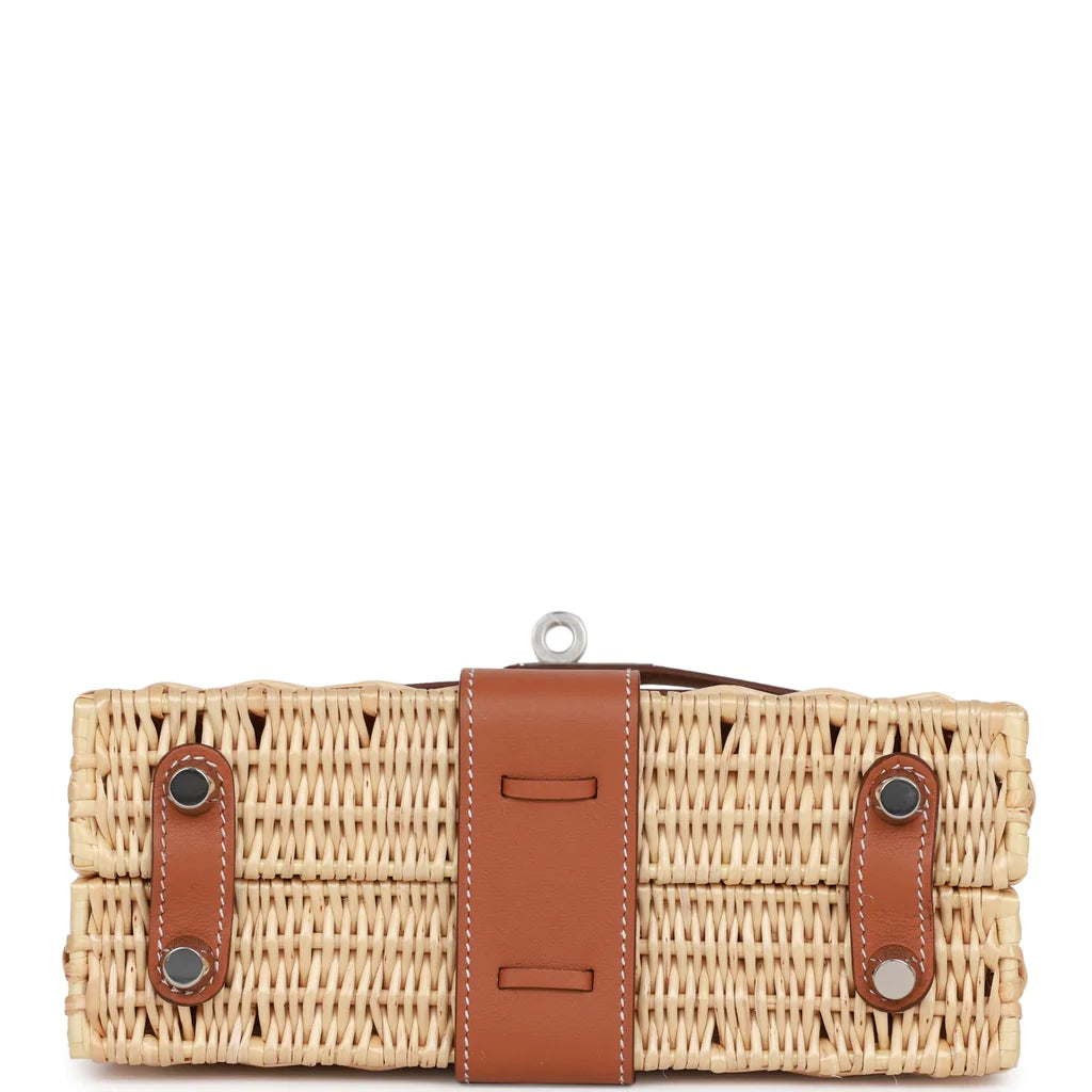 Hermès Mini Picnic Kelly 20 Gold Swift Palladium Hardware