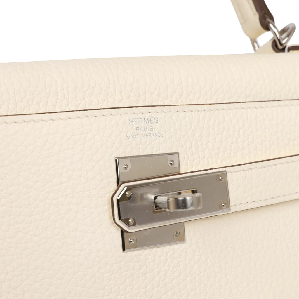 Hermès Kelly Retourne 28 Nata Clemence Palladium Hardware