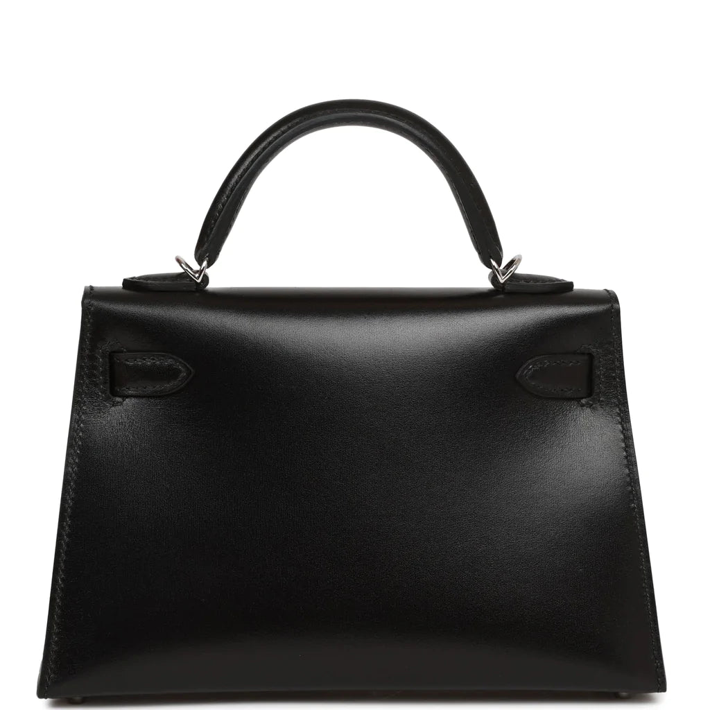 Hermès Kelly Sellier 20 Black Box Palladium Hardware