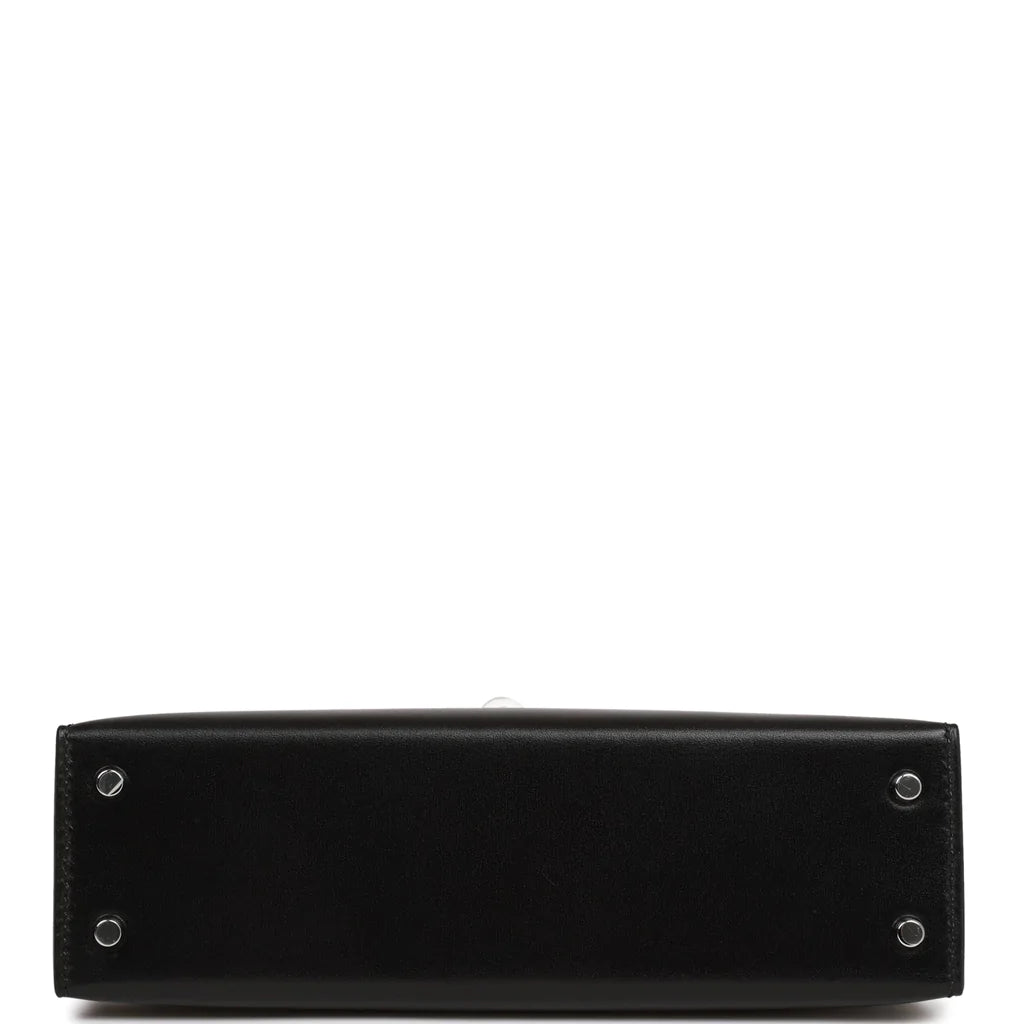 Hermès Kelly Sellier 20 Black Box Palladium Hardware