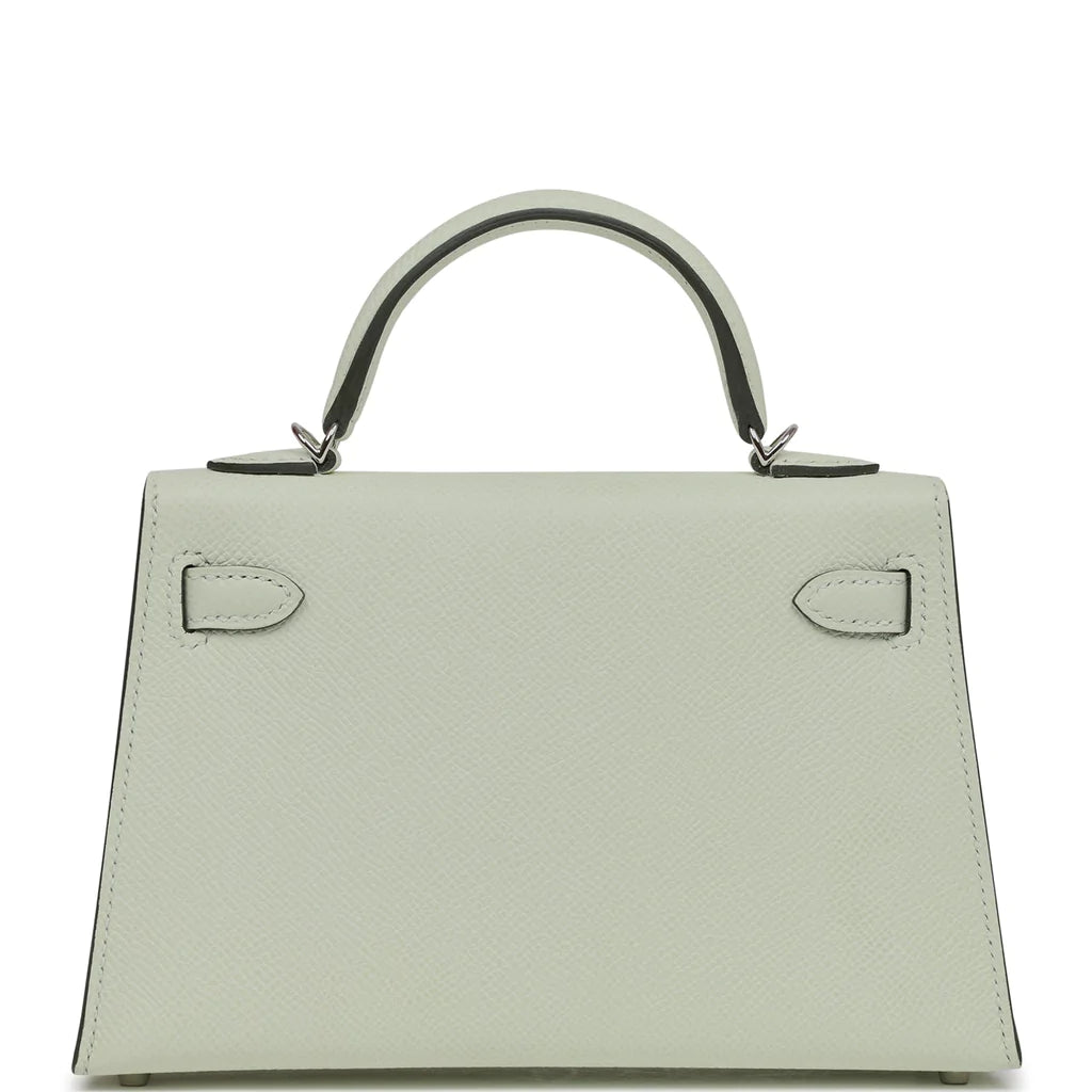 Hermès Kelly Sellier 20 Vert Fizz Epsom Palladium Hardware