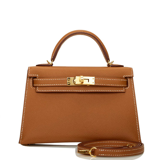 Hermès Kelly Sellier 20 Gold Epsom Gold Hardware