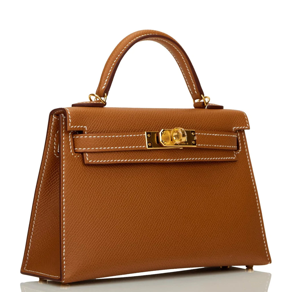 Hermès Kelly Sellier 20 Gold Epsom Gold Hardware